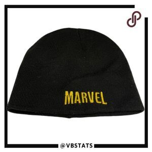 Marvel Men's Comics Skull Ball Cap Hat Beanie‎ Black Fitted One Size